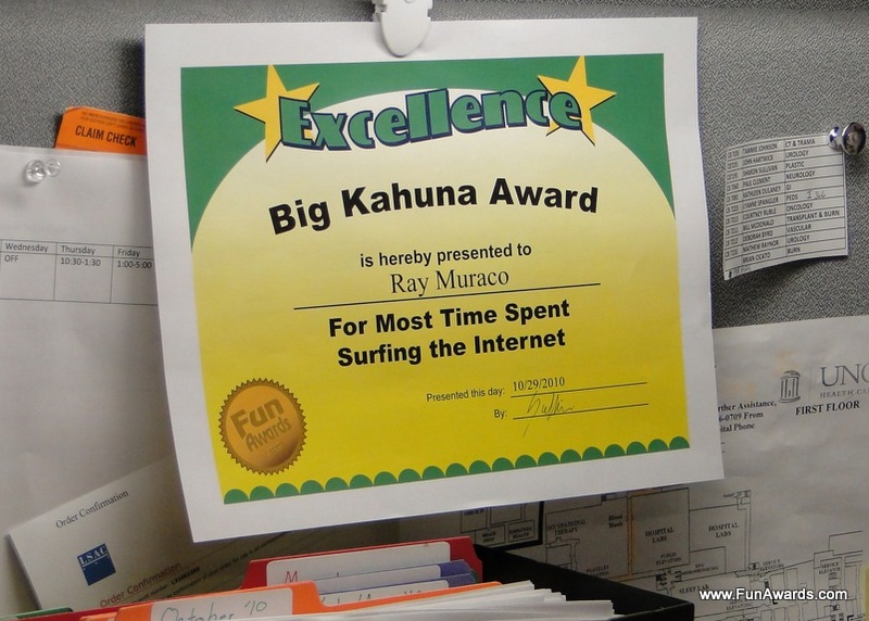 Humorous Employee Awards