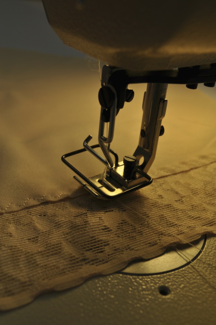 Nouvelle hand-inspects each seam and stitch to ensure garments are soundly, solidly constructed.