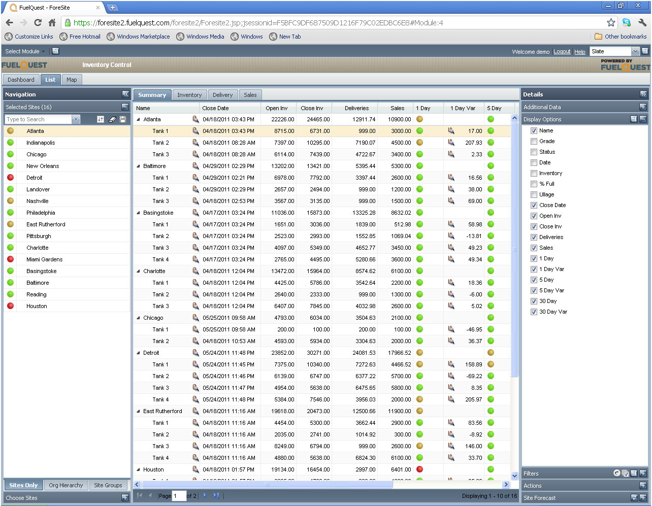 FuelQuest Announces Expansion of ForeSite Product Line for Fuel