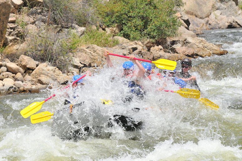 Rafting Browns Canyon on the Arkansas River in Colorado.