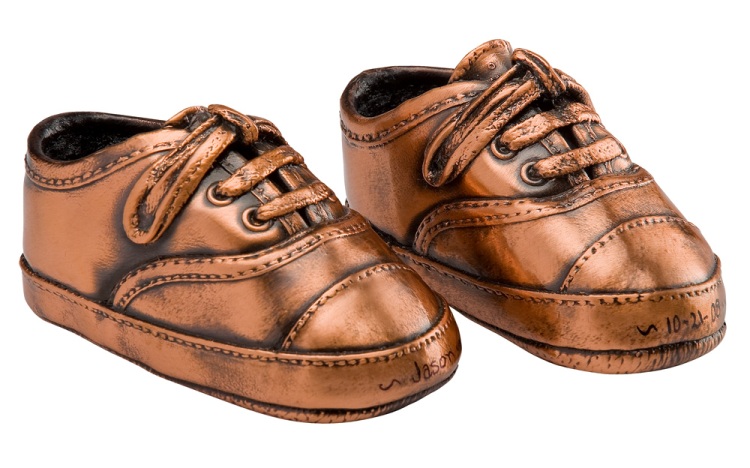 Image result for bronze baby shoes