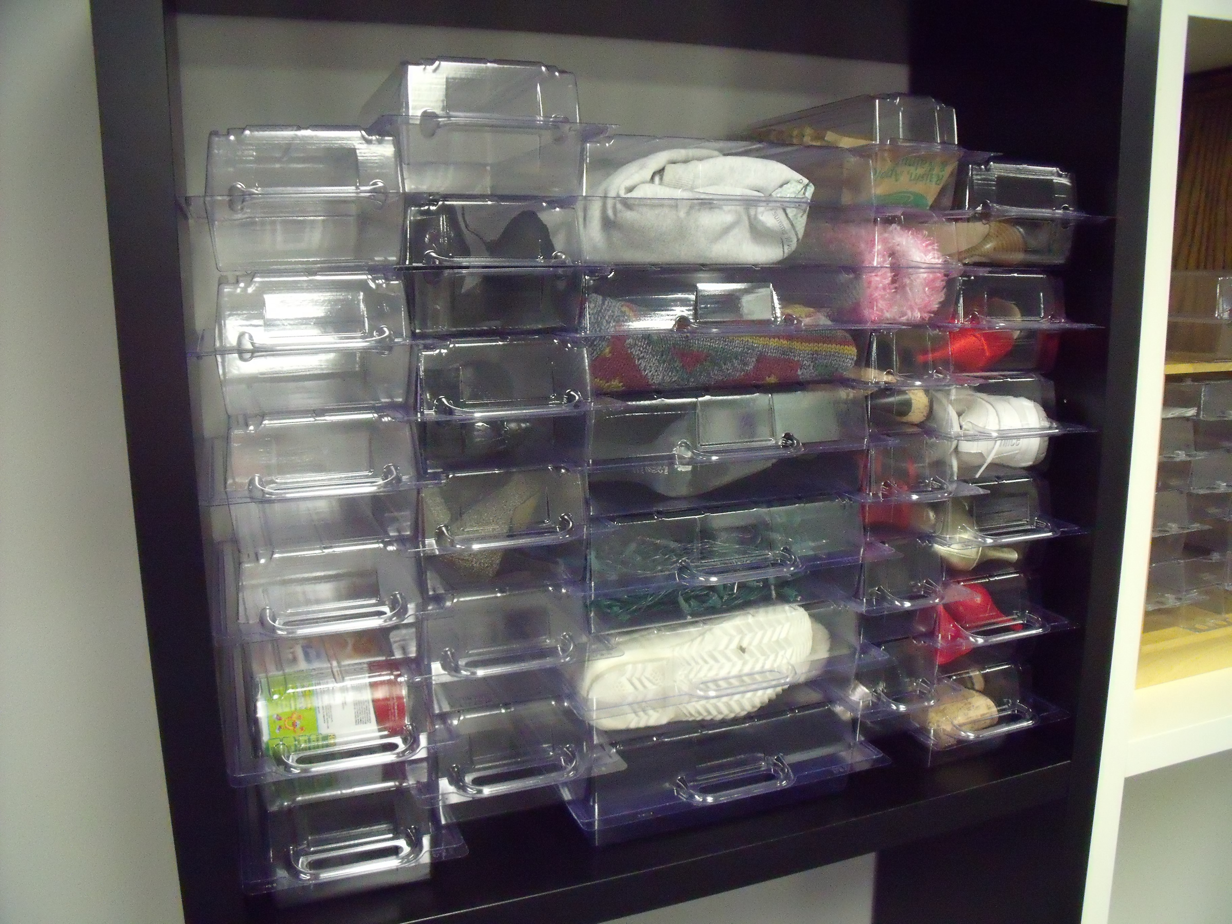clear stackable shoe storage