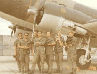 Air Force Service Buddies in Vietnam.