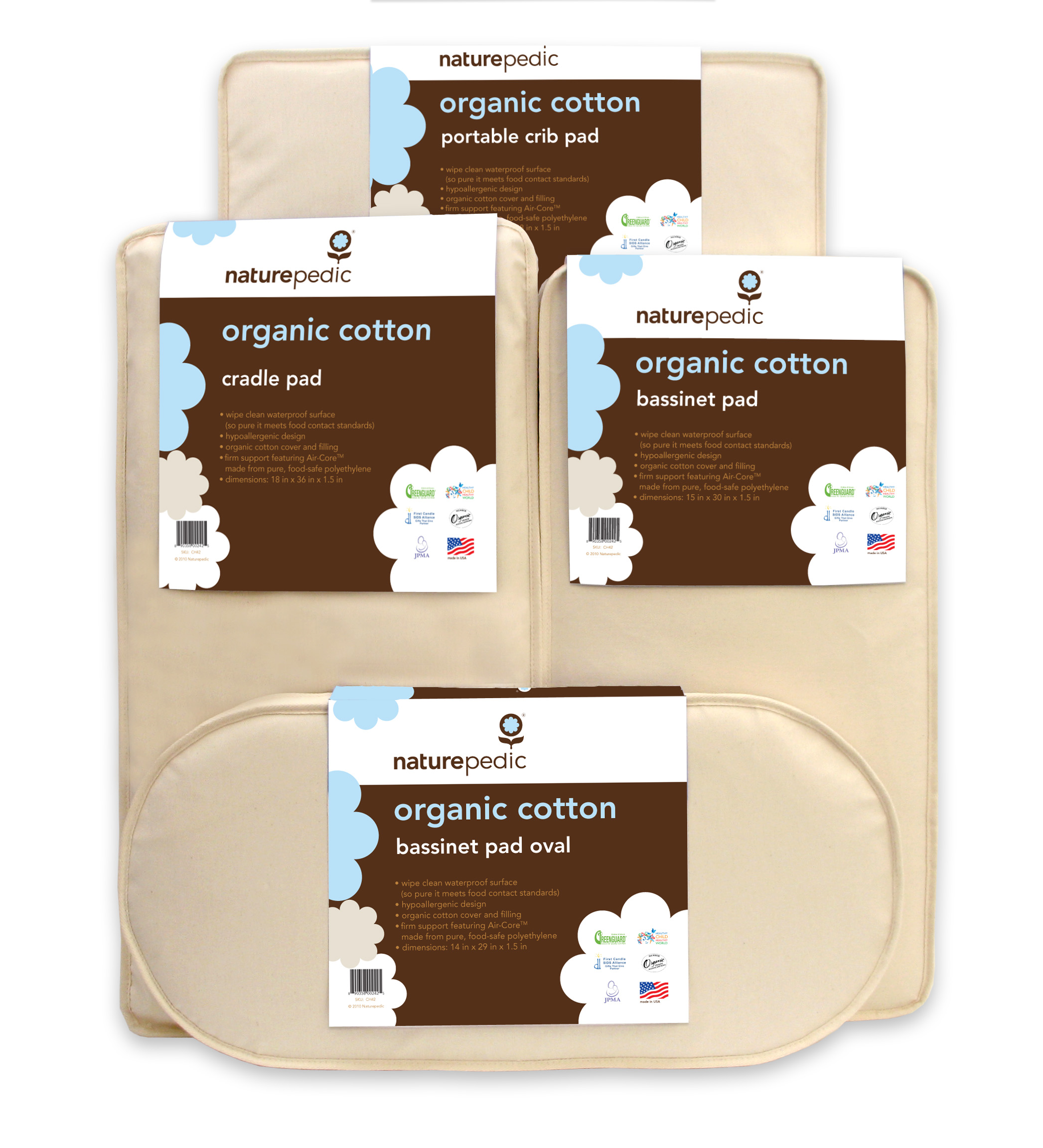 Naturepedic Organic Cotton Pads