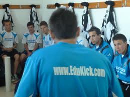 Coach Sergio Leon trains the EduKick Madrid Academy players daily!