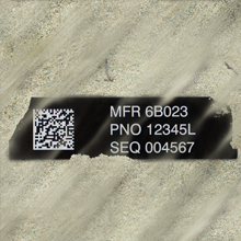 UID Label with SandShield from Camcode