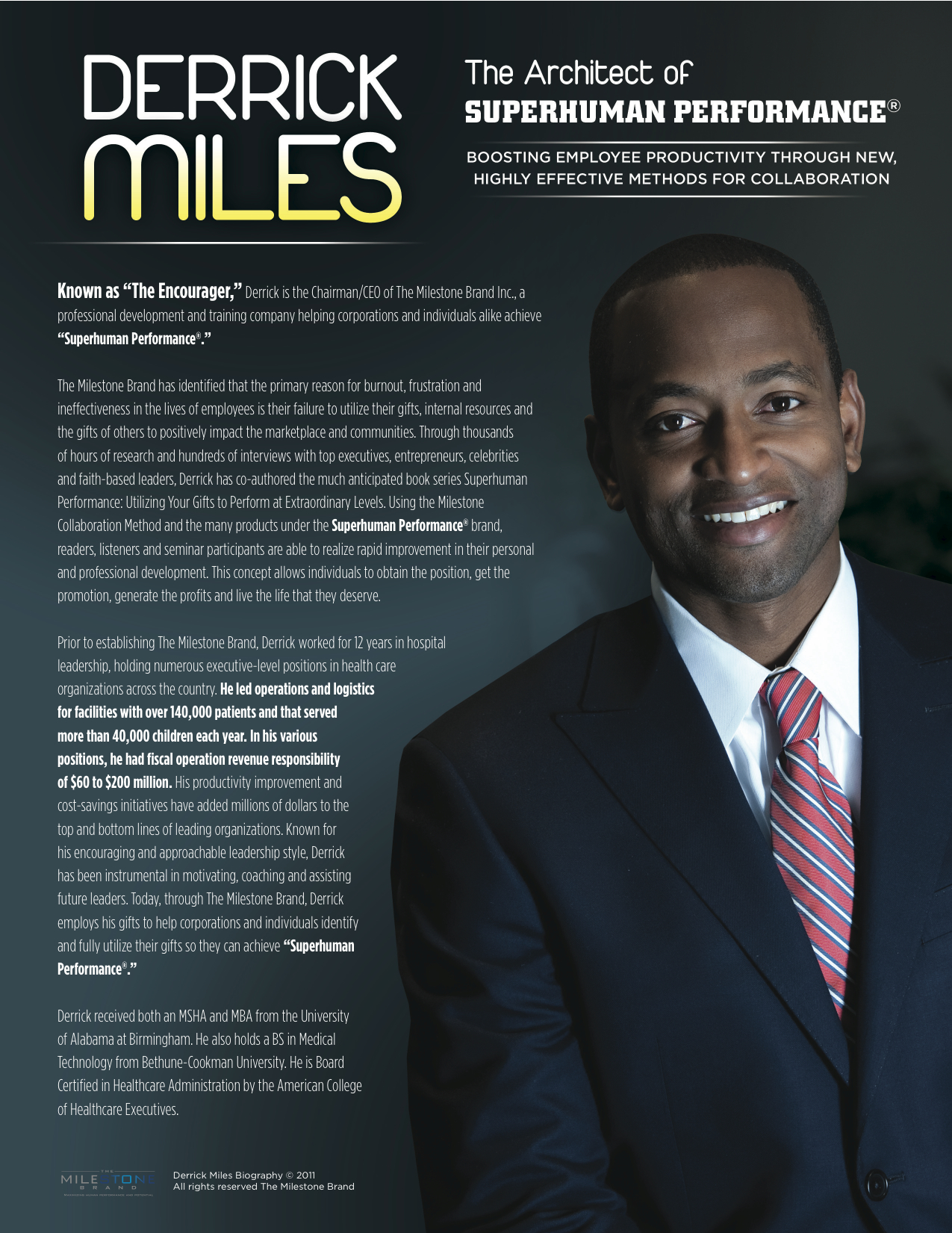Miles pro. Biography for adviser.
