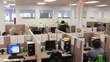 Image of the call center floor at Sound Telecom where they provide outbound call center services, telemarketing services, lead generation services, and market research programs.