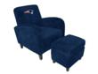 New England Patriots Den Chair with Ottoman
