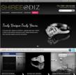 A sneak peak at the sleek new design of the online jeweler's ShireeOdiz.com website.