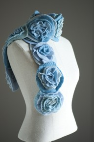 Beautiful scarf made from a sweater!