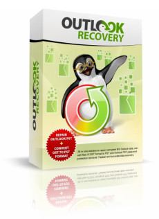 Outlook Recovery Wizard repairs OST and PST files, converts Outlook Data Files to PST and EML format.