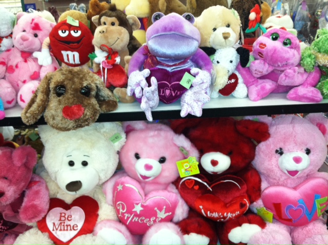 Thrift Town is full of lovable creatures to help you say I love you on Valentine's Day!