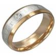 Stainless Steel Two-toned "Forever Love" Ring