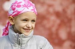 Young girl with cancer