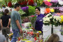 He's giving mom the best for less with the help of California Flower Mall wholesalers.