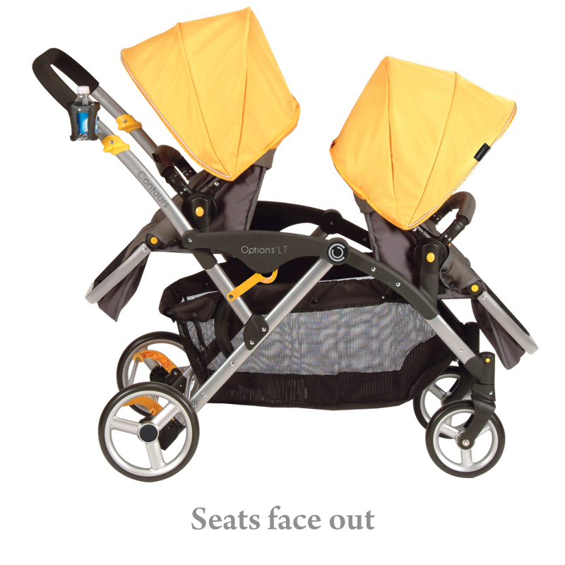 double stroller seats facing each other