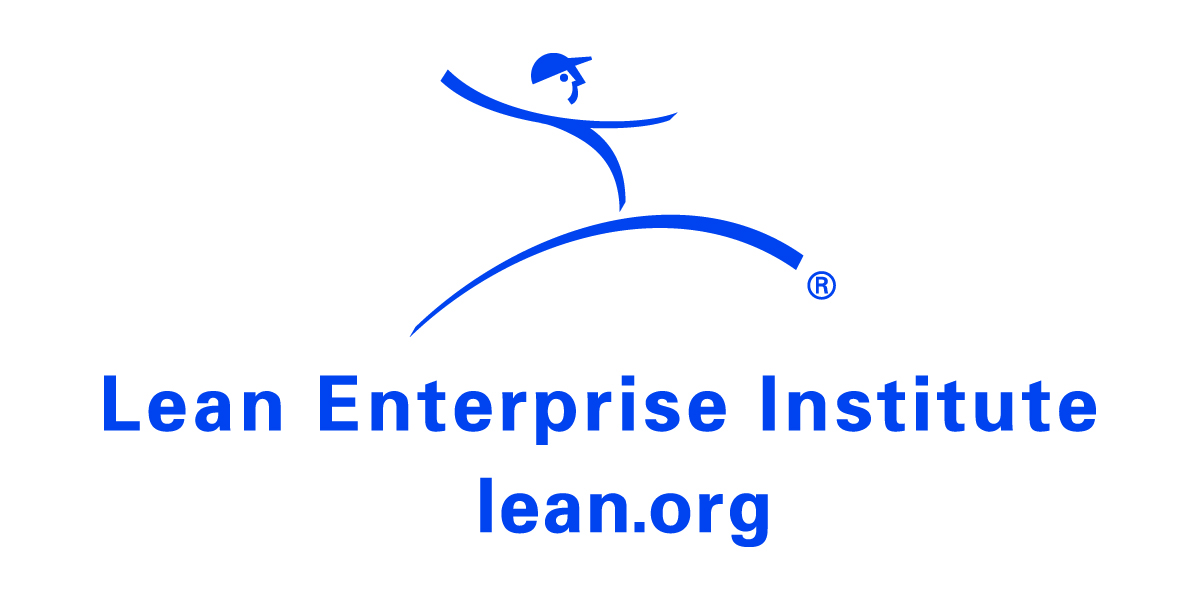 The "lean leaper" symbolizes the leap from traditional management to lean management.