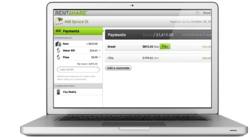 Screen shot showing how to pay rent online with RentShare