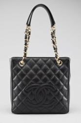 Chanel handbag in Signature Quilted Caviar Leather which is one of the most sought after finishes - photo courtesy of http://www.shopRDR.com
