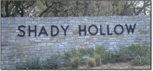 Shady Hollow neighborhood in Southwest Austin