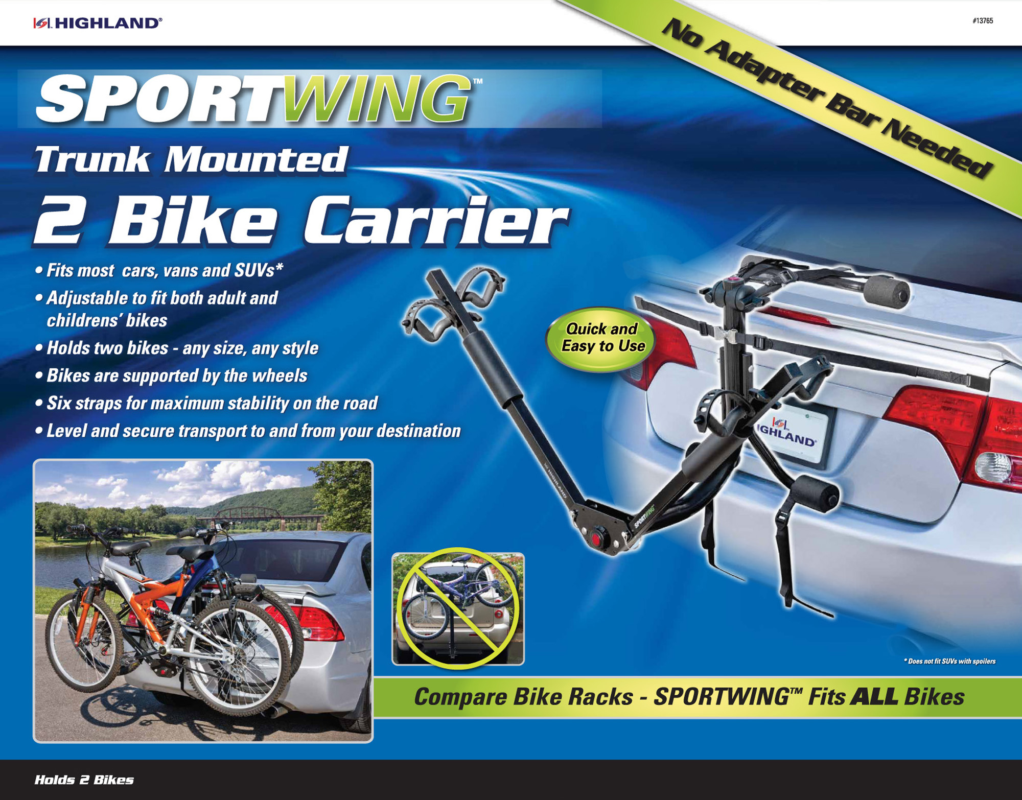 highland sportwing bike rack