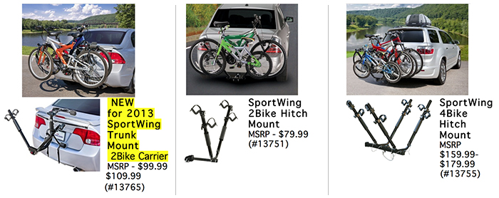reese sportwing bike rack