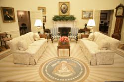 Kittinger Furniture has supplied many of the pieces in the Oval Office