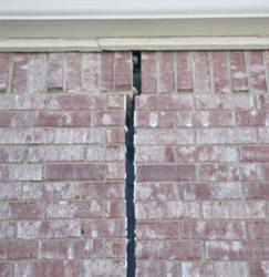 Crack In House Due To Foundation Damage