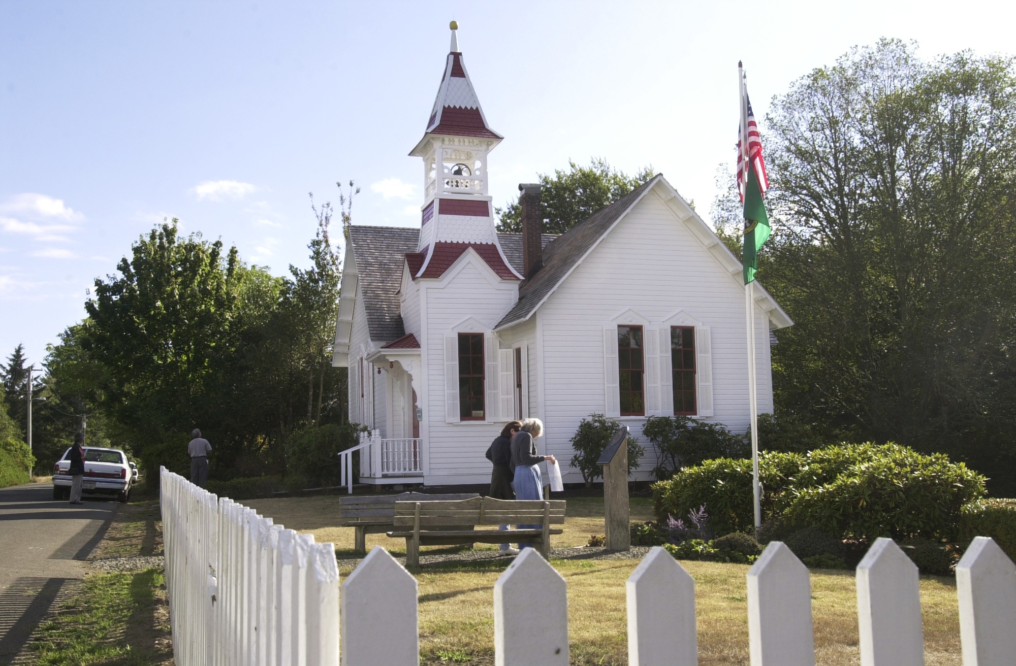The historic Oysterville Church is one of the distinctive venues for the Long Beach Peninsula's Water Music Festival.