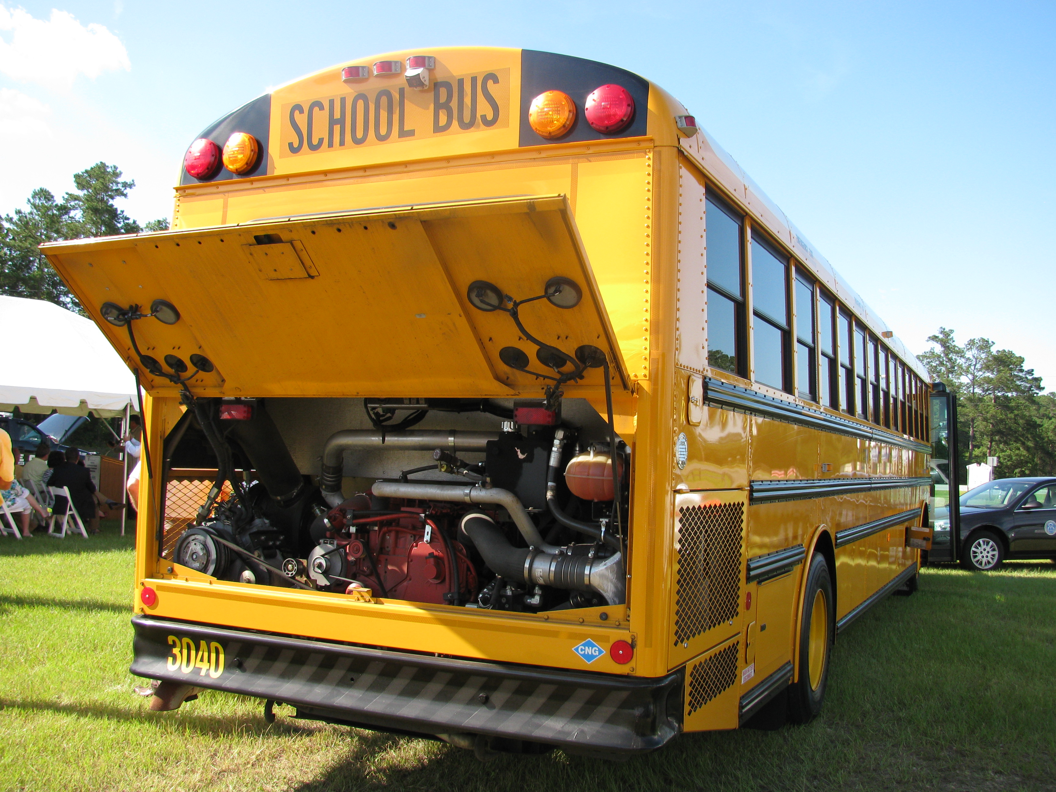 Clean emissions CNG School Bus