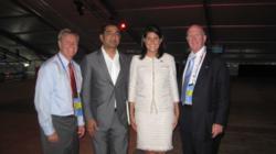 USINPAC Chairman Sanjay Puri with SC Gov Nikki Haley at USINPAC reception at RNC