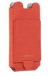 Calf Leather iPhone Case in Sunset Red