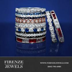 diamond stackable rings