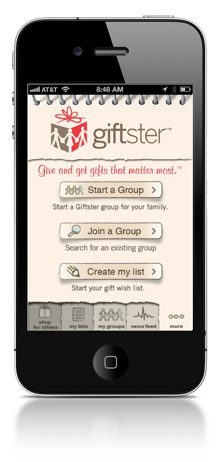Giftster mobile on smartphones