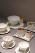 Handcrafted porcelain tableware from Italy