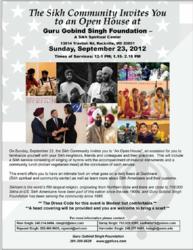 Sikhs Reach Out to their Neighbors with Open House