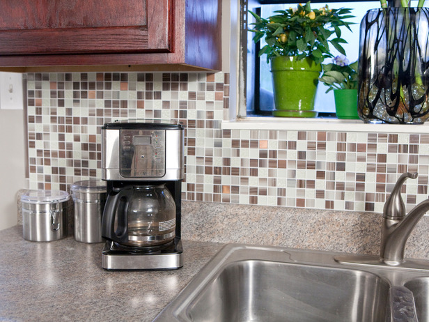 backsplash stick on tiles kitchen