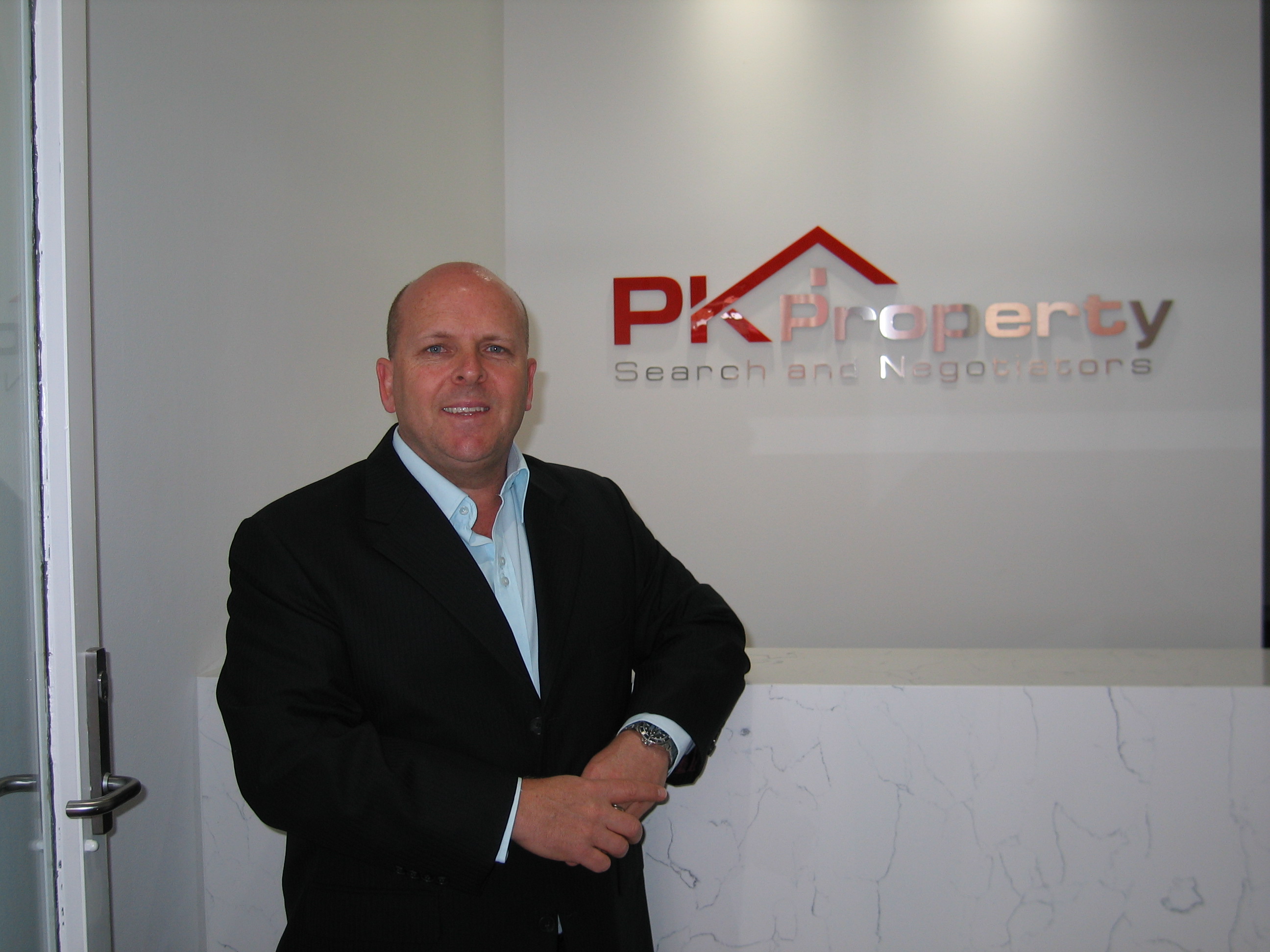 Innovative Director of PK Property Mr. Peter Kelaher at his Mosman, Sydney office.
