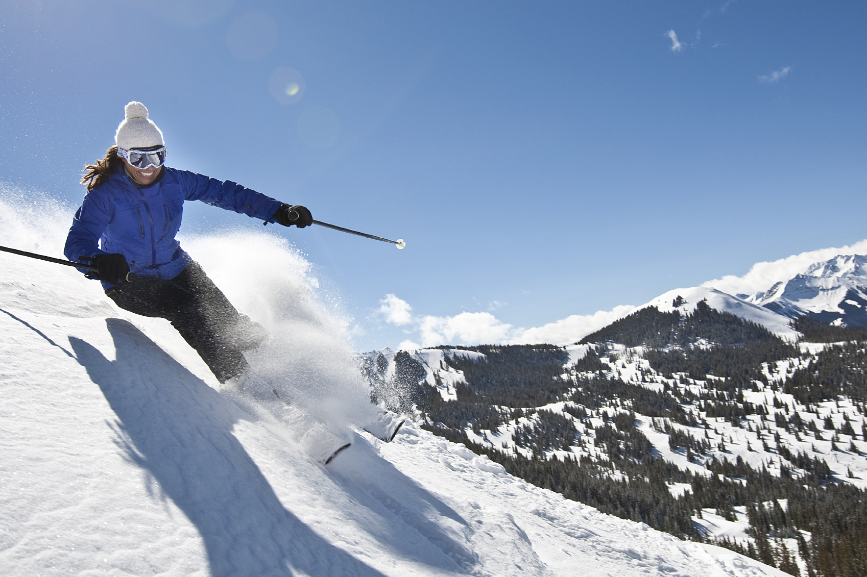 Skiing with a view at the Telluride Ski Resort