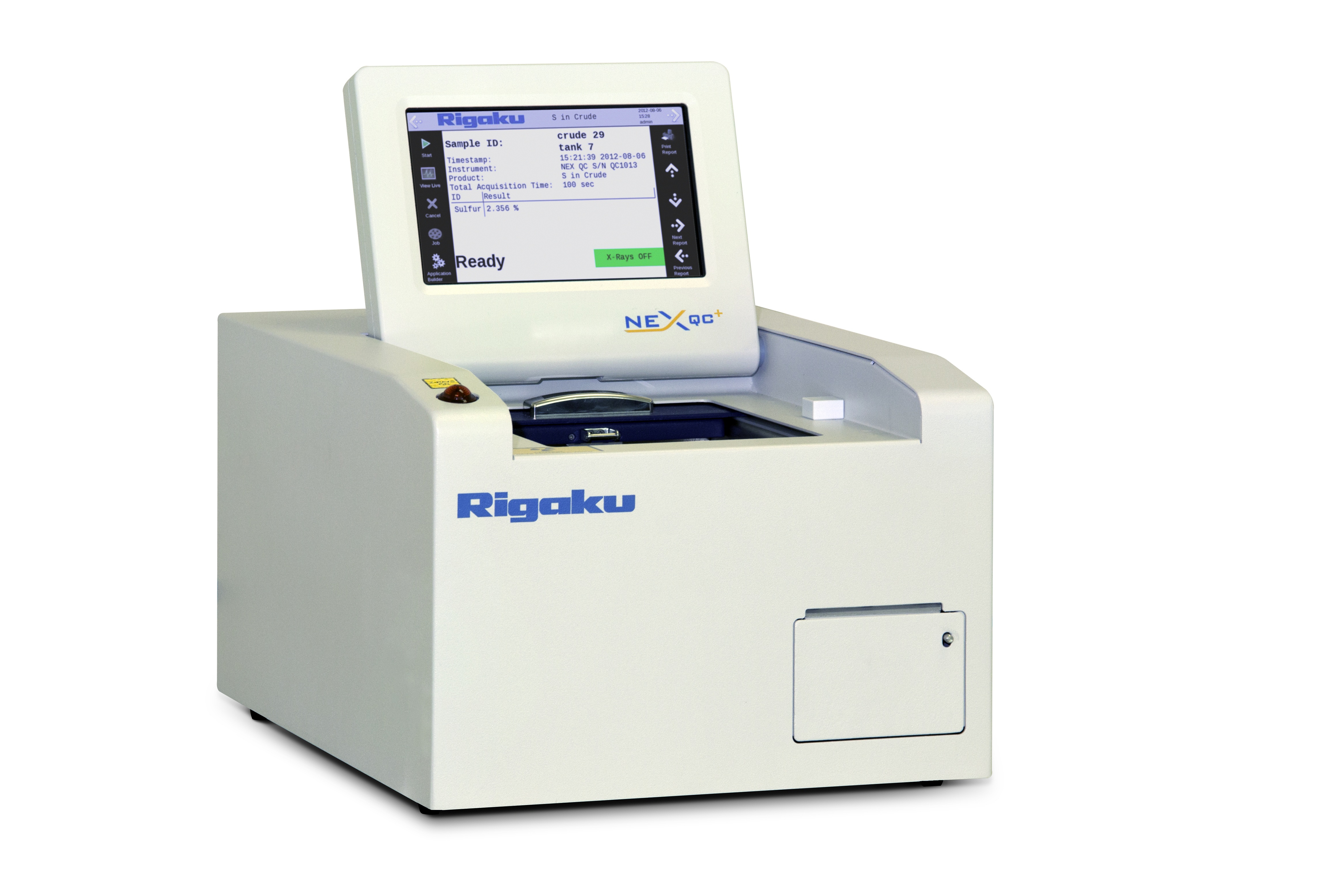 Rigaku NEX QC+ Energy dispersive X-ray fluorescence analyzer