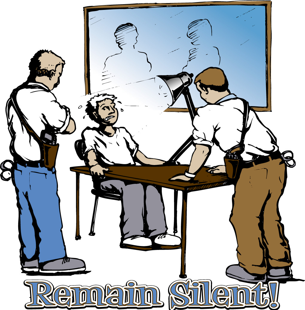 Remain silent during a police interrogation and request an attorney