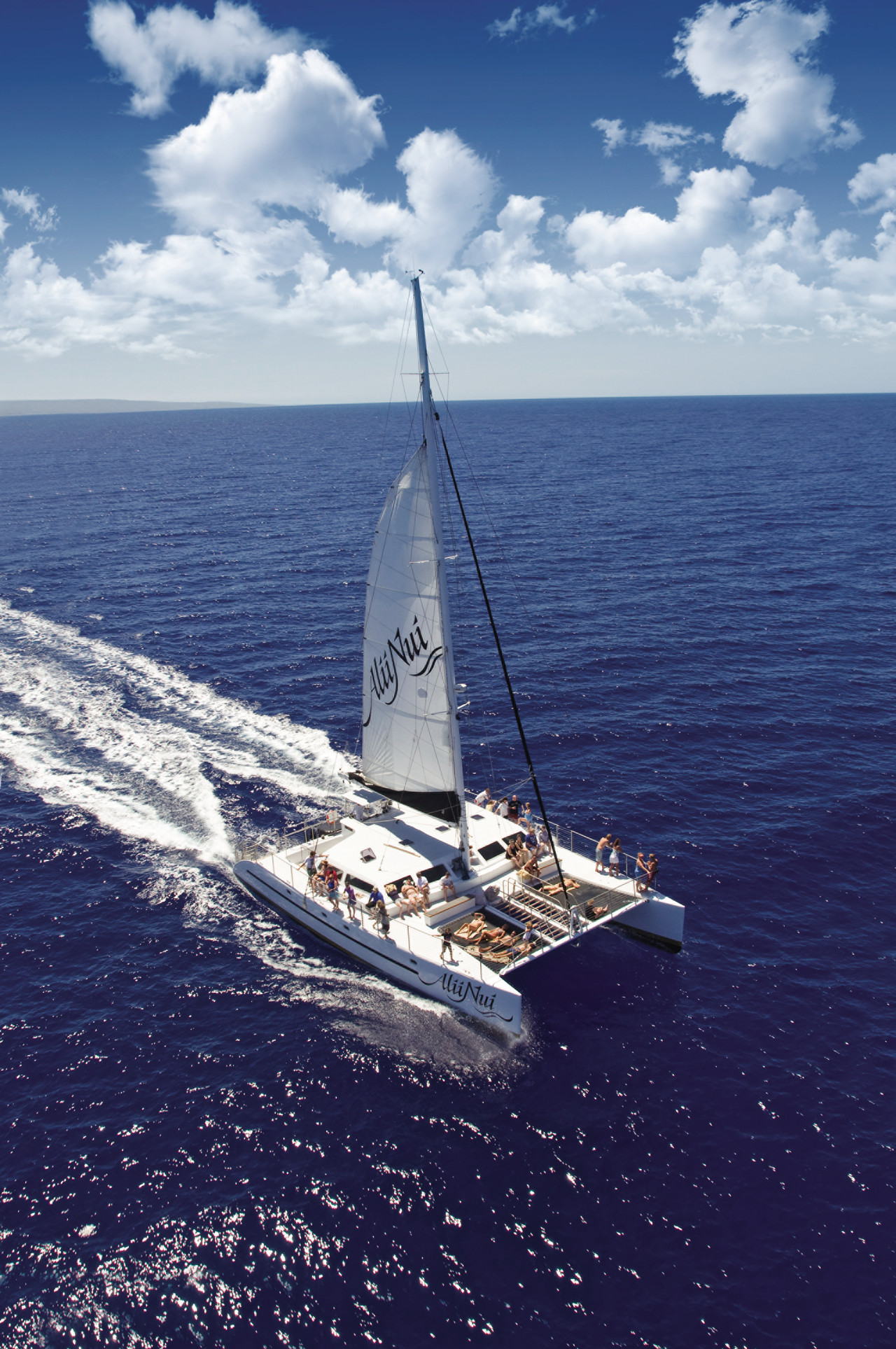 Four Season Resort Maui guests can reserve spots aboard a luxury catamaran, such as the Alii Nui for a two-hour whale watching trip in Maui.