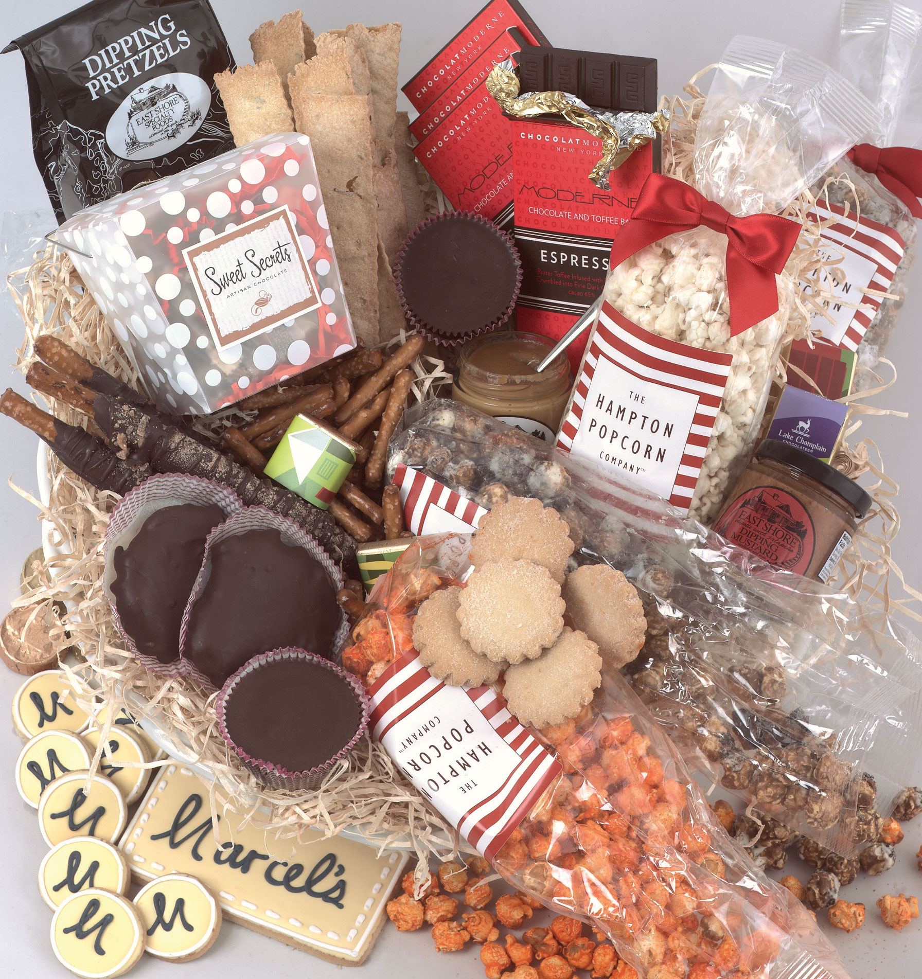 Gift baskets from Marcel's start at $50, feature small-batch specialty foods, and can be shipped throughout the U.S.