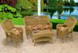 all weather resin wicker patio set