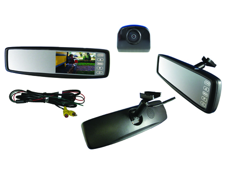 MOR-Vision Rearview Mirror/Monitor Backup Camera System for Small Transit Buses