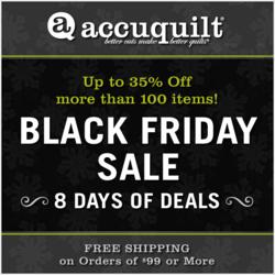 AccuQuilt is giving quilters a chance to save big on all their favorite gift and quilting items.