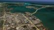 Rosemary District in relation to Sarasota Bay and the Gulf.  Image Copyright 2012 Google and TerraMetrics