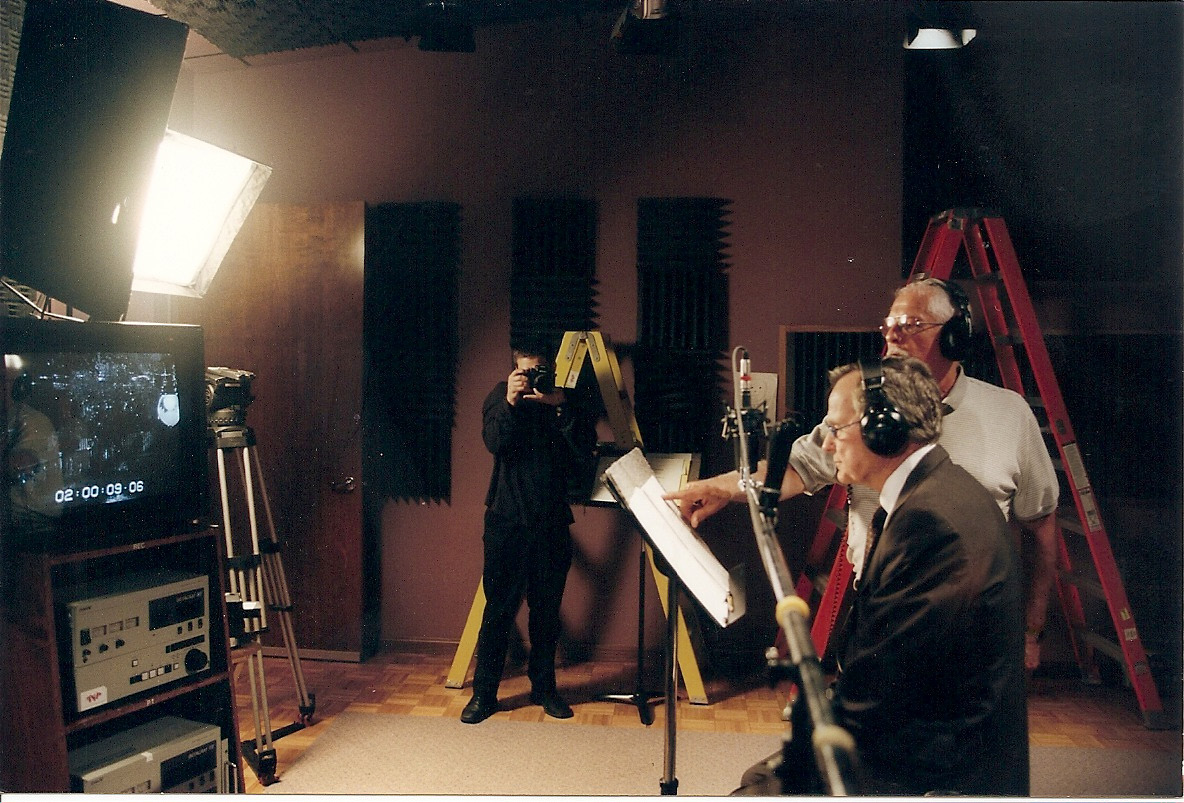 George H W Bush with Jim Gates and Helen Harris