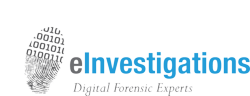 E-Investigations logo: "Computer Forensic Experts"
